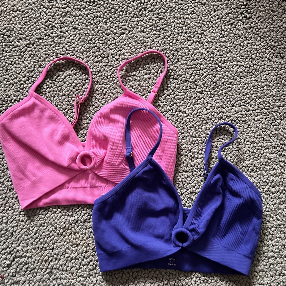 Pink and blue size small aerie tops